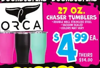 Ollie's 27 OZ. CHASER TUMBLERS offer