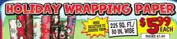 Ollie's HOLIDAY WRAPPING PAPER offer