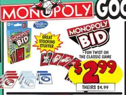Ollie's MONOPOLY BID offer