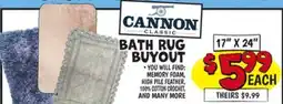 Ollie's CANNON BATH RUG offer