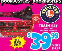 Ollie's TRAIN SET offer