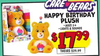 Ollie's Care Bears HAPPY BIRTHDAY PLUSH offer