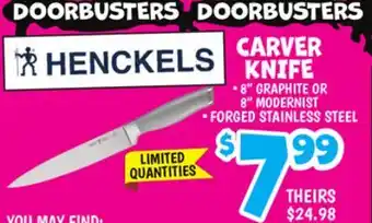 Ollie's CARVER KNIFE offer