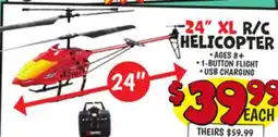 Ollie's 24 XL R/C HELICOPTER offer