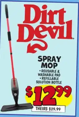 Ollie's Dirt Devil SPRAY MOP offer