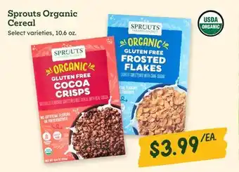Sprouts Farmers Market Sprouts Organic Cereal offer
