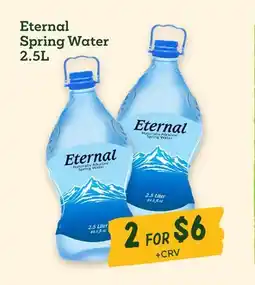Sprouts Farmers Market Eternal Spring Water offer