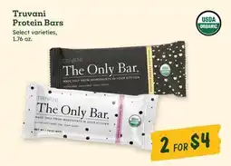 Sprouts Farmers Market Truvani Protein Bars offer
