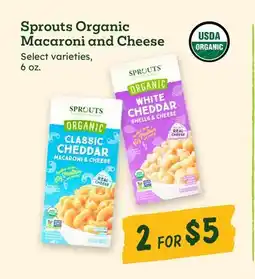 Sprouts Farmers Market Sprouts Organic Macaroni and Cheese offer