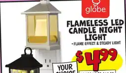 Ollie's FLAMELESS LED CANDLE NIGHT LIGHT offer