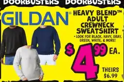 Ollie's HEAVY BLEND ADULT CREWNECK SWEATSHIRT offer