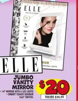 Ollie's JUMBO VANITY MIRROR offer