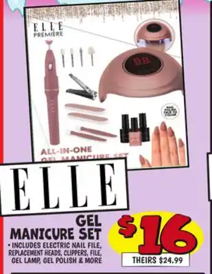 Ollie's ELLE GEL MANICURE SET offer