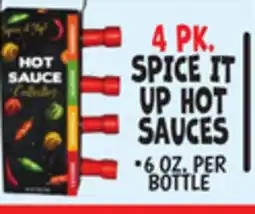 Ollie's 4 PK. SPICE IT UP HOT SAUCES offer