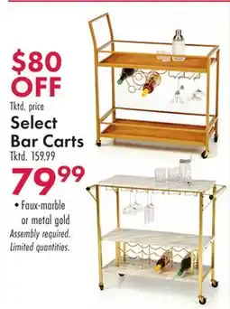 Boscov's Select Bar Carts offer