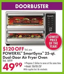 Boscov's POWERXL SmartSynx 25-qt. Dual-Door Air Fryer Oven offer