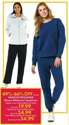Boscov's Fleece Jackets & Hybrid Vests offer