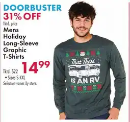 Boscov's Mens Holiday Long-Sleeve Graphic T-Shirts offer
