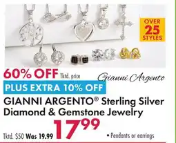 Boscov's GIANNI ARGENTO Sterling Silver Diamond & Gemstone Jewelry offer