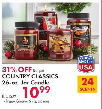 Boscov's COUNTRY CLASSICS 26-oz. Jar Candle offer