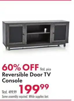 Boscov's Reversible Door TV Console offer