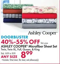 Boscov's ASHLEY COOPER Microfiber Sheet Set offer