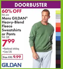 Boscov's Mens GILDAN Heavy-Blend Fleece Sweatshirts or Pants offer