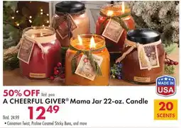 Boscov's A CHEERFUL GIVER Mama Jar 22-oz. Candle offer