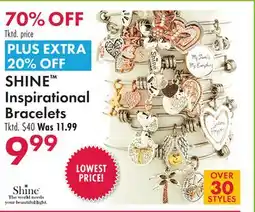 Boscov's SHINE Inspirational Bracelets offer