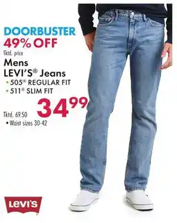 Boscov's Mens LEVI'S Jeans offer