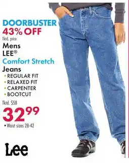 Boscov's Mens LEE Comfort Stretch Jeans offer