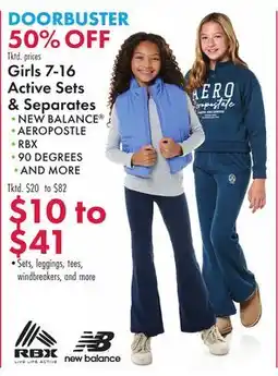 Boscov's Girls 7-16 Active Sets & Separates offer