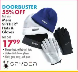 Boscov's Mens SPYDER Hats & Gloves offer