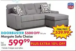 Boscov's Margate Sofa Chaise offer