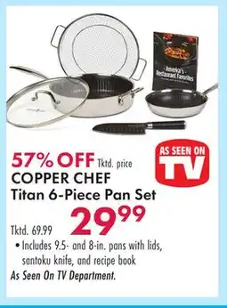Boscov's COPPER CHEF Titan 6-Piece Pan Set offer