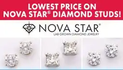 Boscov's NOVA STAR Lab Grown Diamond Stud Earrings offer
