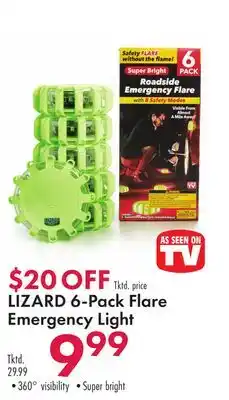 Boscov's LIZARD 6-Pack Flare Emergency Light offer