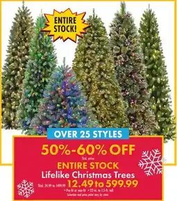 Boscov's ENTIRE STOCK Lifelike Christmas Trees offer