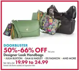Boscov's Designer Look Handbags offer