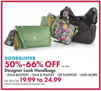 Boscov's Designer Look Handbags offer