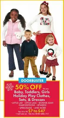 Boscov's Baby, Toddlers, Girls Holiday Play Clothes, Sets, & Dresses offer