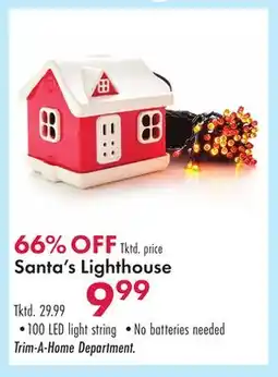 Boscov's Santa's Lighthouse offer