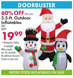 Boscov's 3.5-ft. Outdoor Inflatables offer