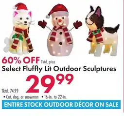Boscov's Select Fluffly Lit Outdoor Sculptures offer