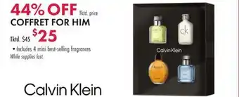 Boscov's COFFRET FOR HIM offer