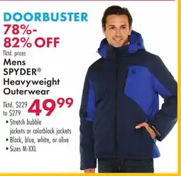 Boscov's Mens SPYDER Heavyweight Outerwear offer