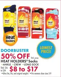 Boscov's HEAT HOLDERS Socks offer