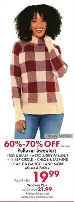 Boscov's Pullover Sweaters offer
