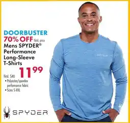 Boscov's Mens SPYDER Performance Long-Sleeve T-Shirts offer
