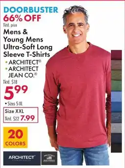 Boscov's Mens & Young Mens Ultra-Soft Long Sleeve T-Shirts offer